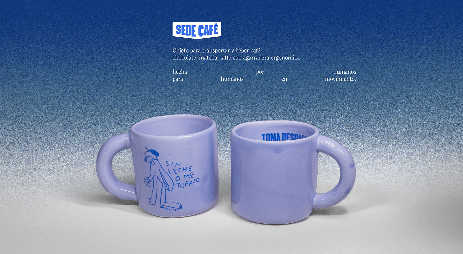 Sede Café master visual — cardboard coffee house